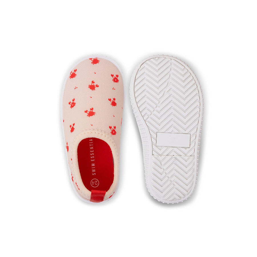 Swim Essentials Kinderschuhe Wasserschuhe Beige/Rot Crabby Größe 26 5/6