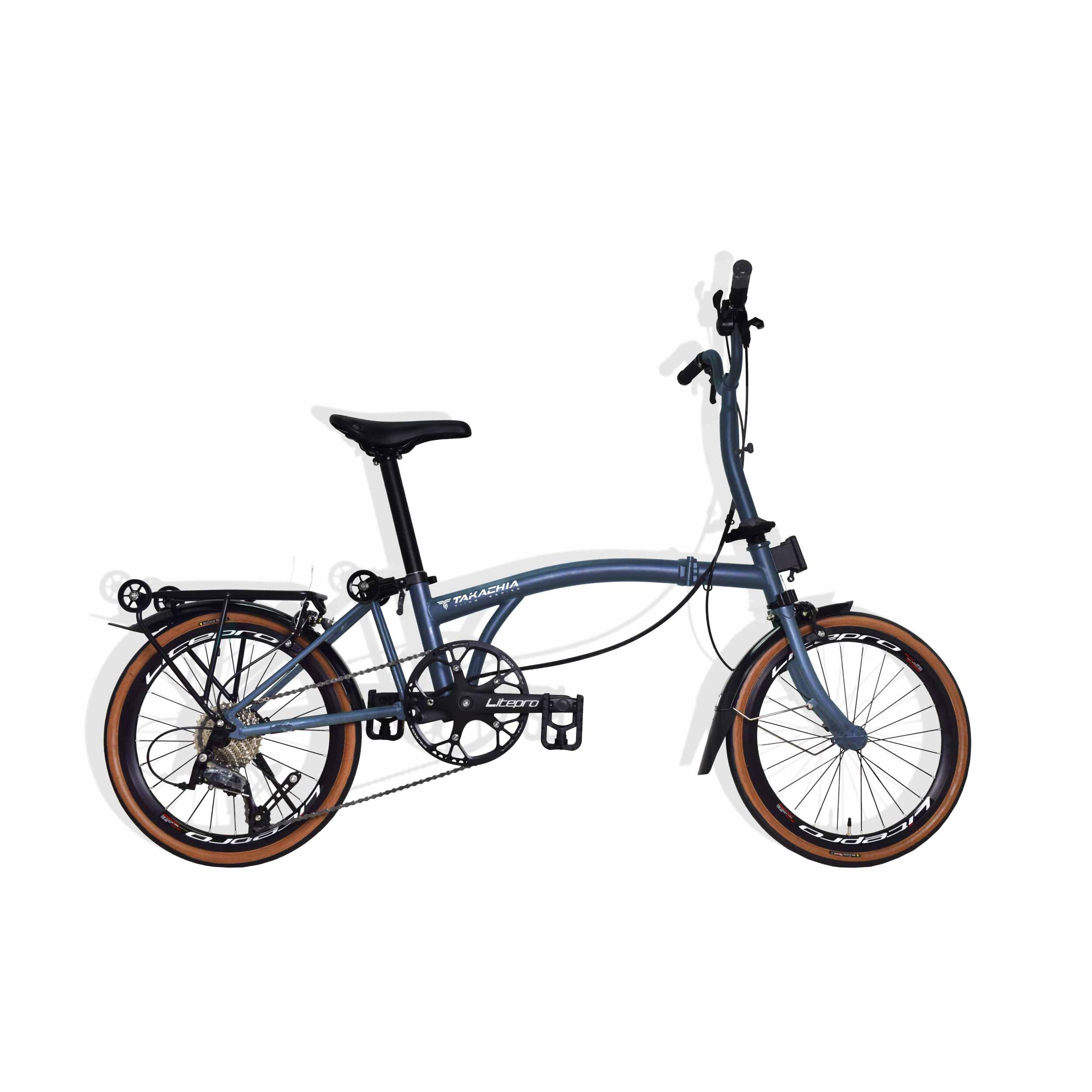 TAKACHIA TIIME SERIES C20 PRO 9-SPEED TRIFOLD BIKE [DEFENDER GREEN