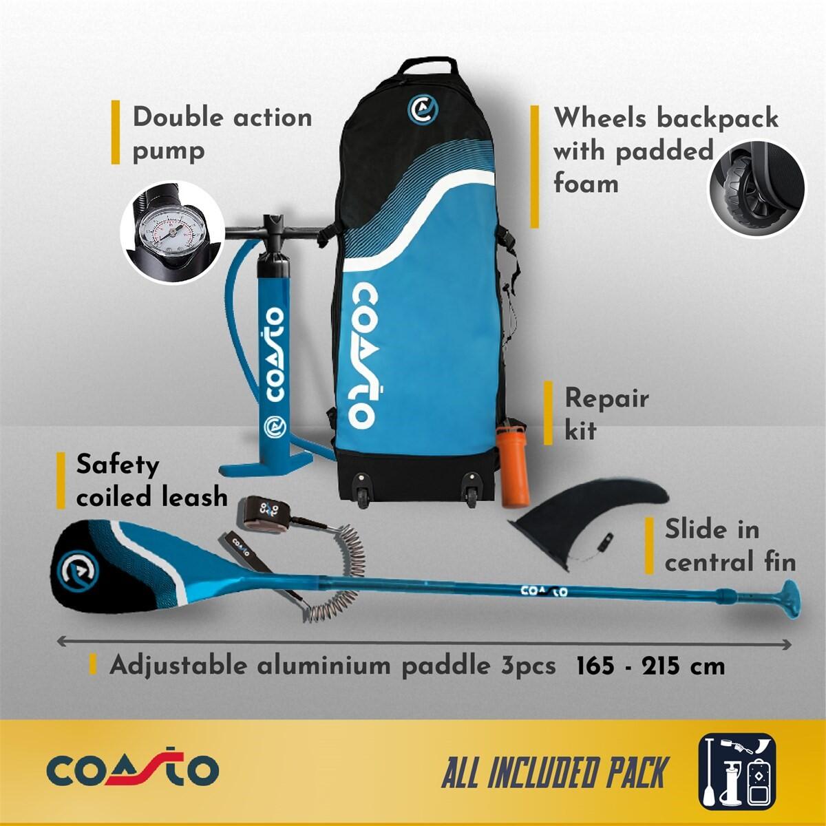 【訳あり特価】COASTO ARGO 11' SUPボード ツーリング付属品完備 訳あり特価】COASTO ARGO 11' SUPボード ツーリング付属品完備