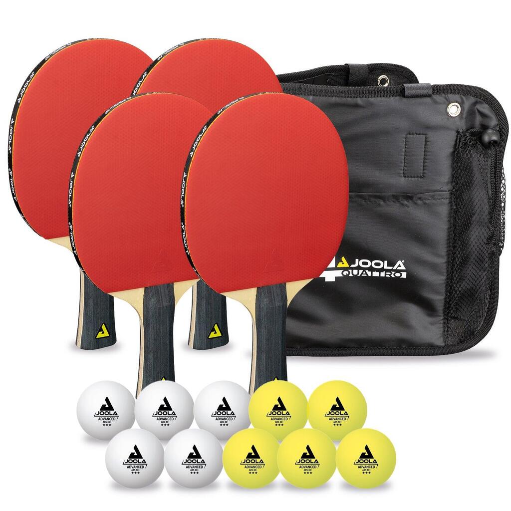 Table tennis rackets and 10 balls Joola (x4)