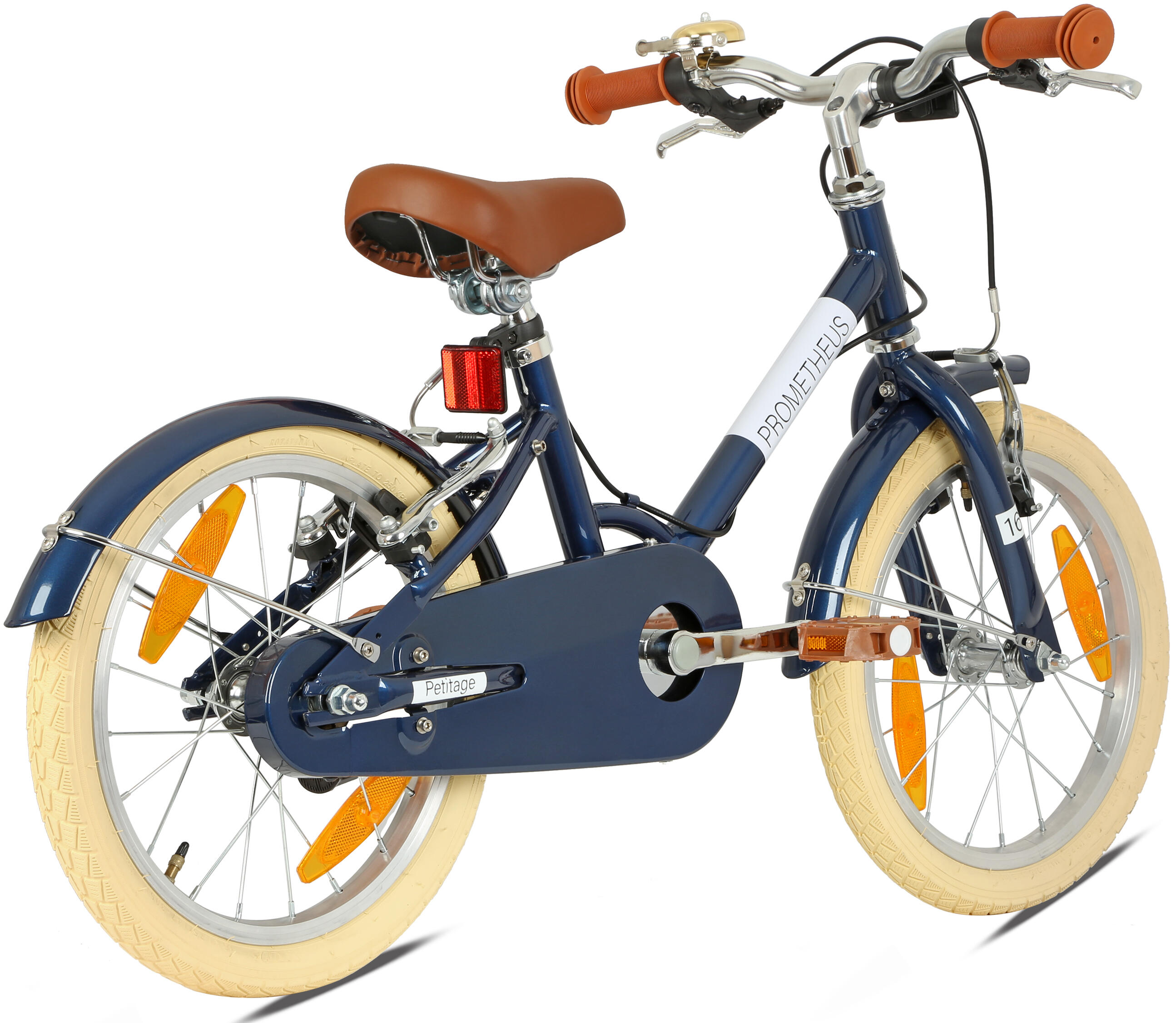 Kinderfahrrad 16 Zoll ab 5 Jahre – Retro/Vintage Look - V-Bremse & Ständer 3/8