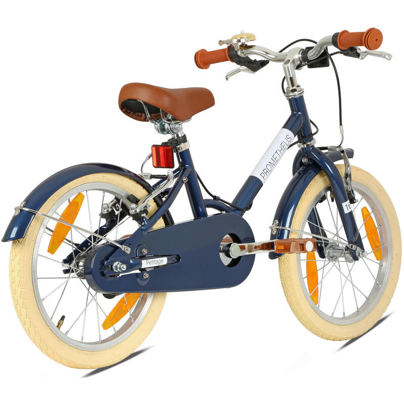 Vélo enfant 18 pouces dès 6 ans – Rétro/Vintage, frein V-Brake & béquille