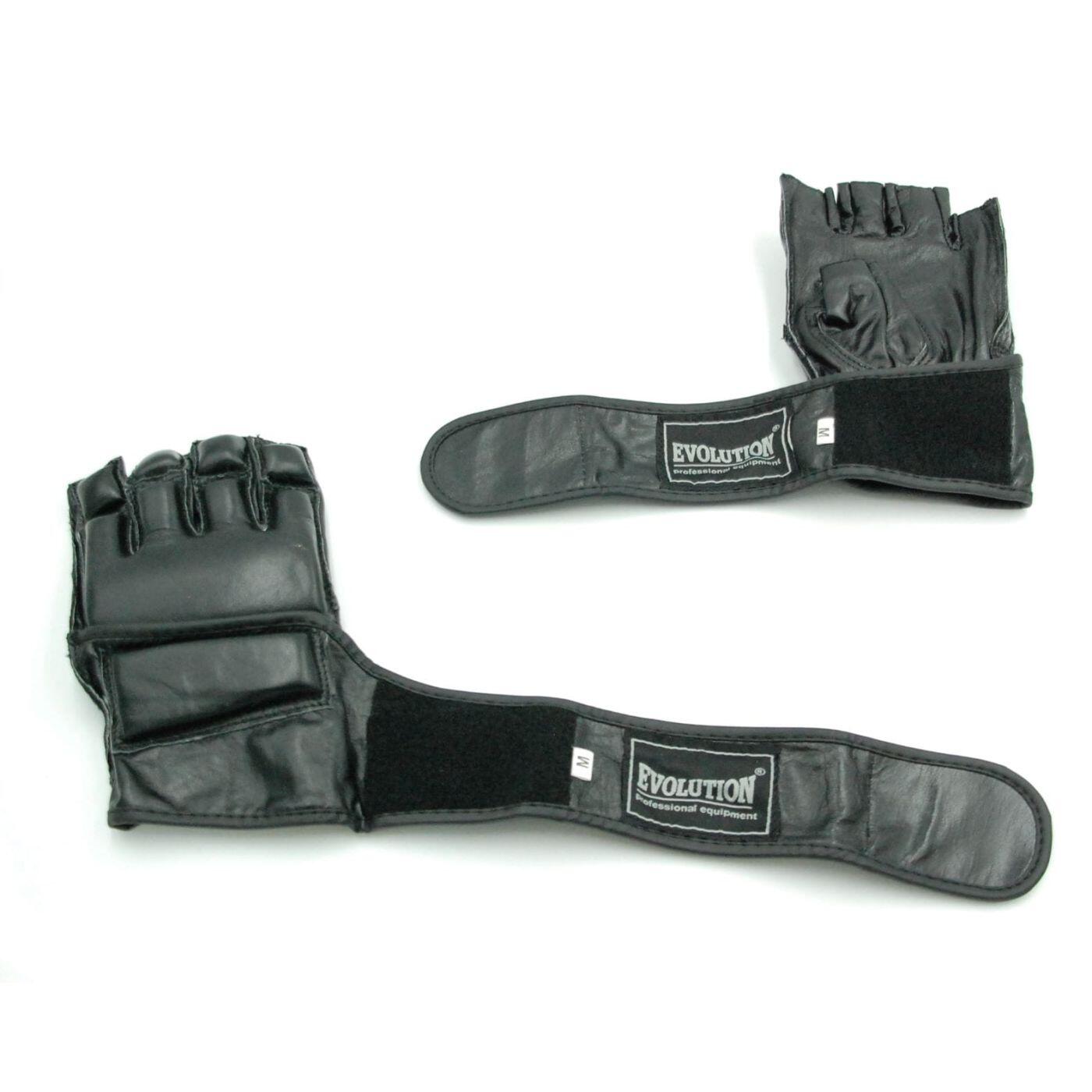 Rękawice skórzane MMA Evolution Black Pro 5/5