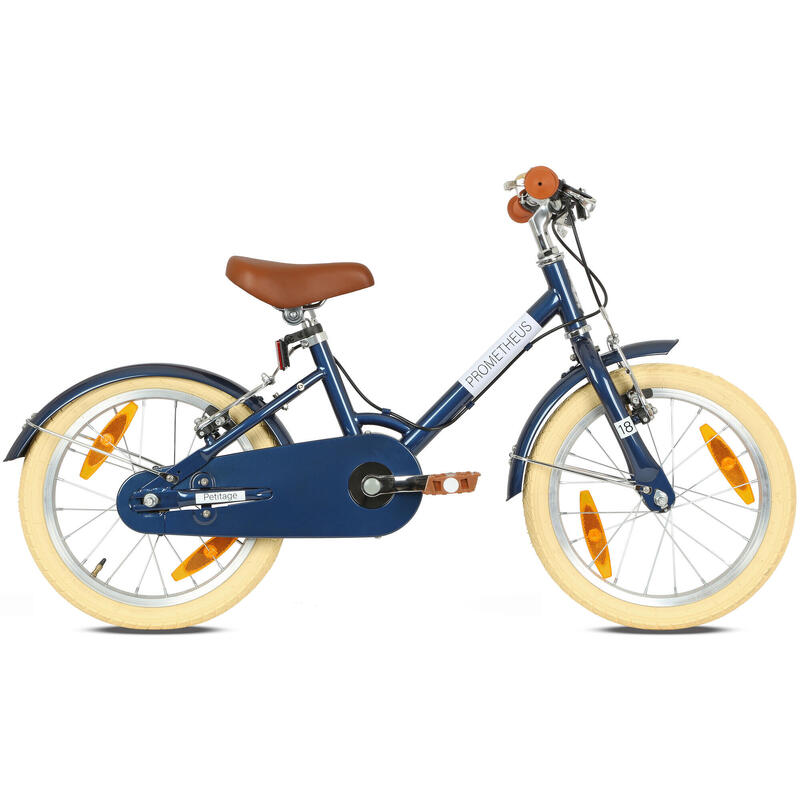 Vélo enfant 18 pouces dès 6 ans – Rétro/Vintage, frein V-Brake & béquille
