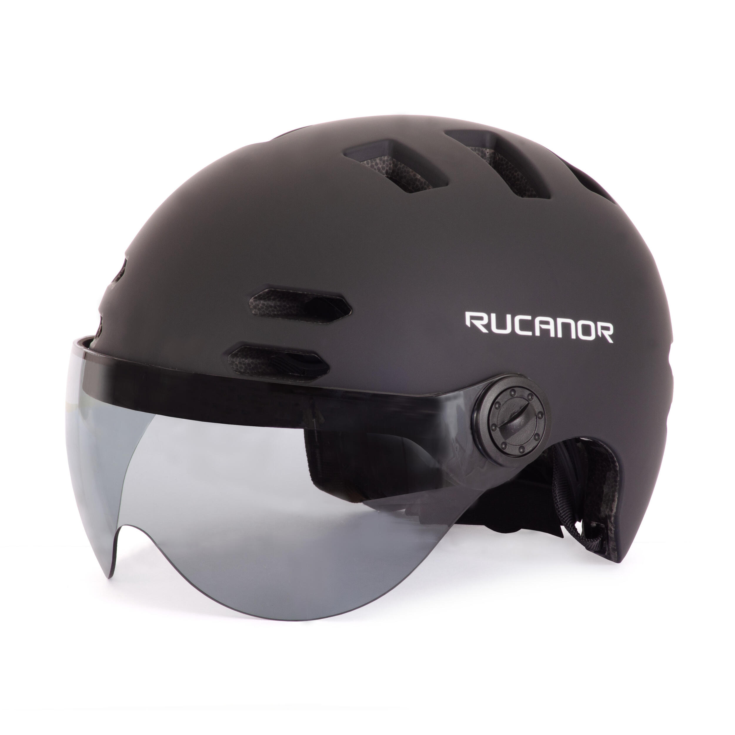 Rucanor Urban Sprint Casque Scooter & Vélo avec Visière NTA 8776 Noir Taille 4/7
