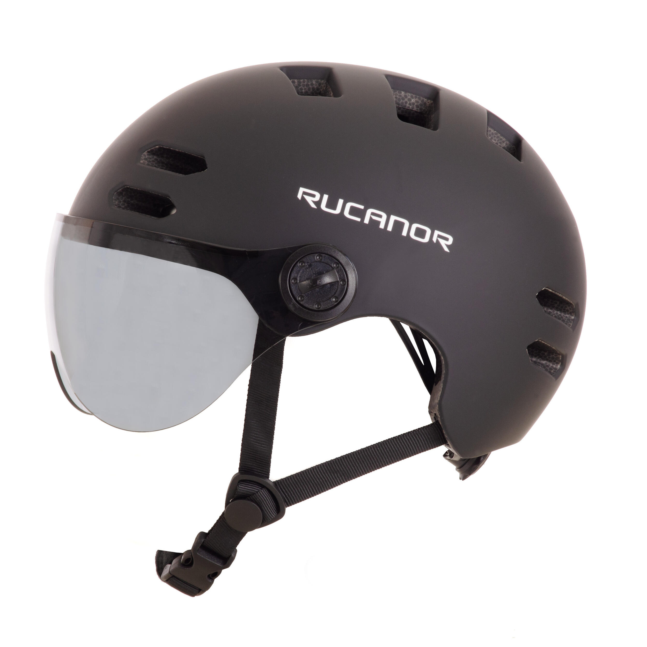 Rucanor Urban Sprint Casque Scooter & Vélo avec Visière NTA 8776 Noir Taille 5/7