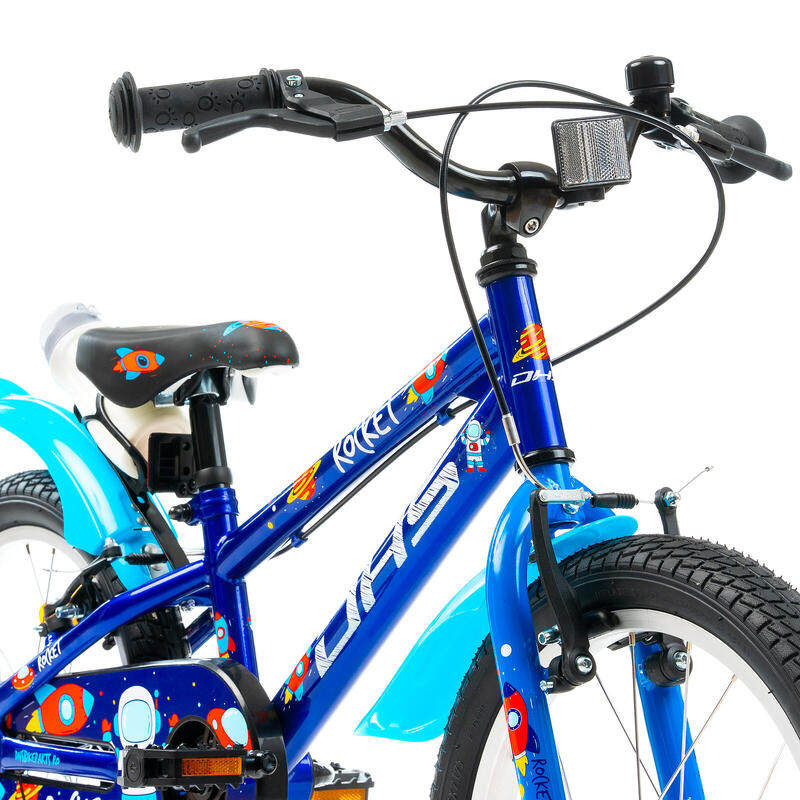 Bicicletă copii Dhs Rocket - 18 inch, albastru