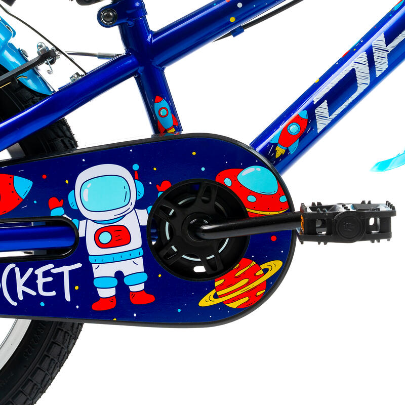 Bicicletă copii Dhs Rocket - 18 inch, albastru