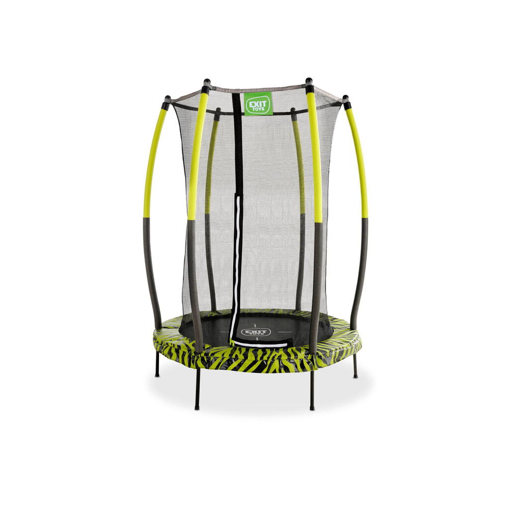 EXIT Tiggy Junior Trampoline with Safety 4.6ft – Black/green