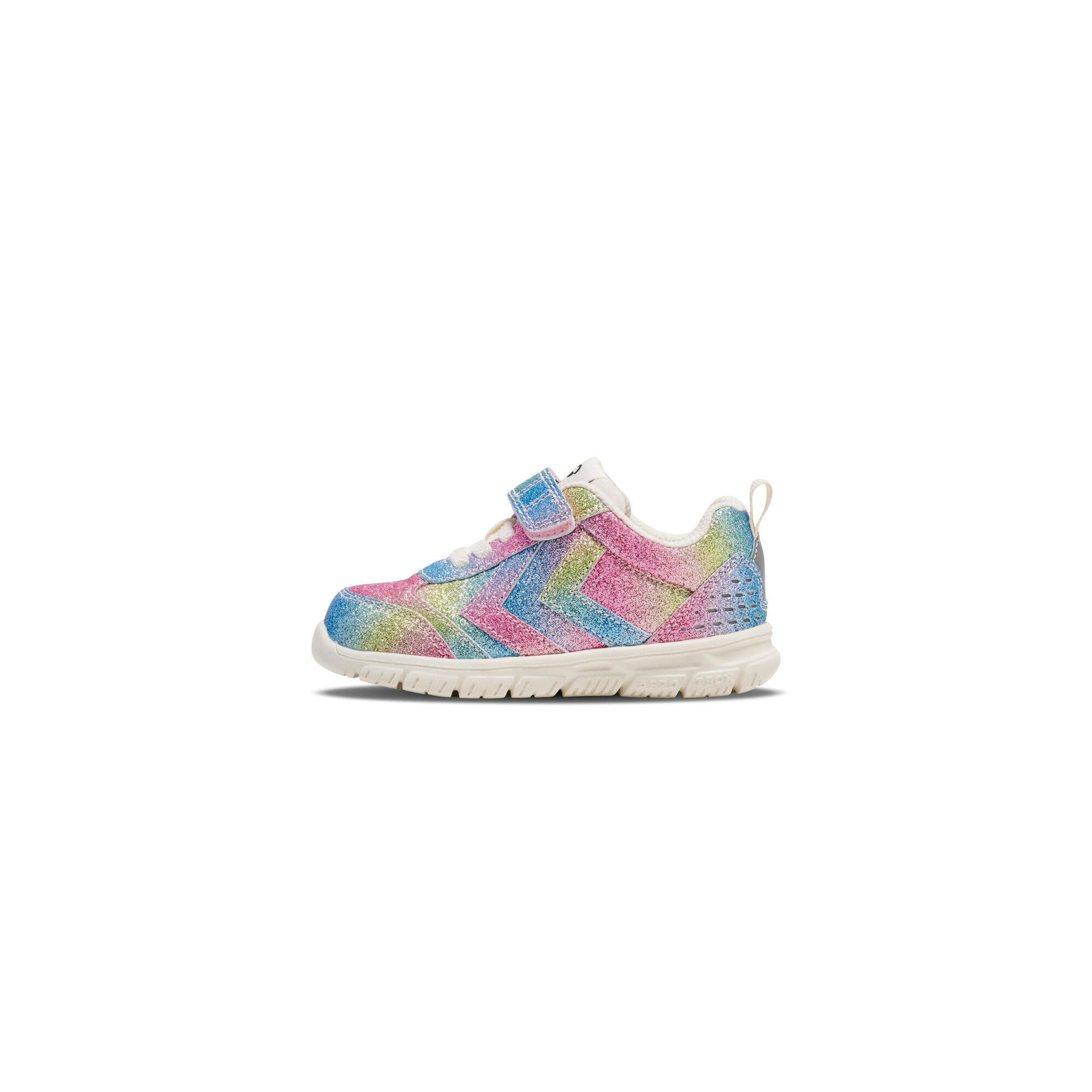 Hummel - Lacets Élastiques Sneaker Basse Crosslite Glitter Enfant Hummel - Baskets - Blanc|multicolore - Decathlon