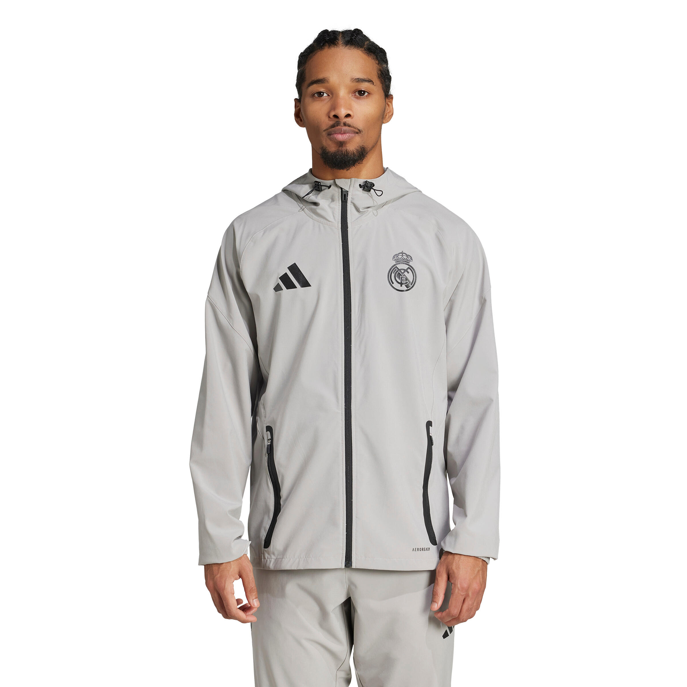 Giacca impermeabile con cappuccio Competizione Real Madrid Tiro