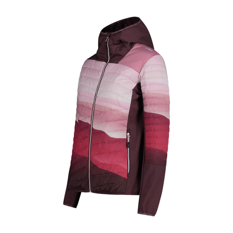 Kurtka hybrydowa z kapturem damska CMP