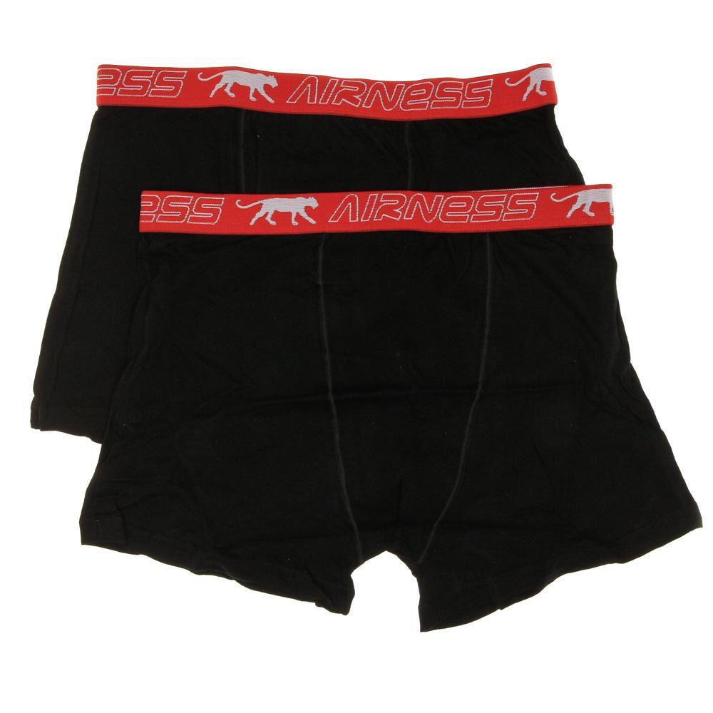 Men's Airness Black Boxers - 2 Pack