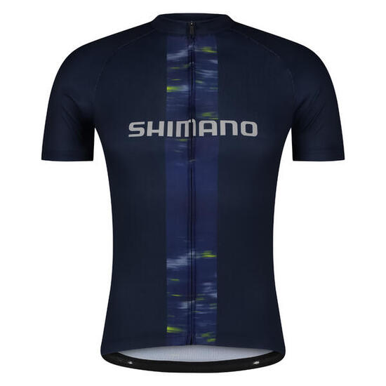 Fahrrad-Kurzarmtrikot LOGO, navy