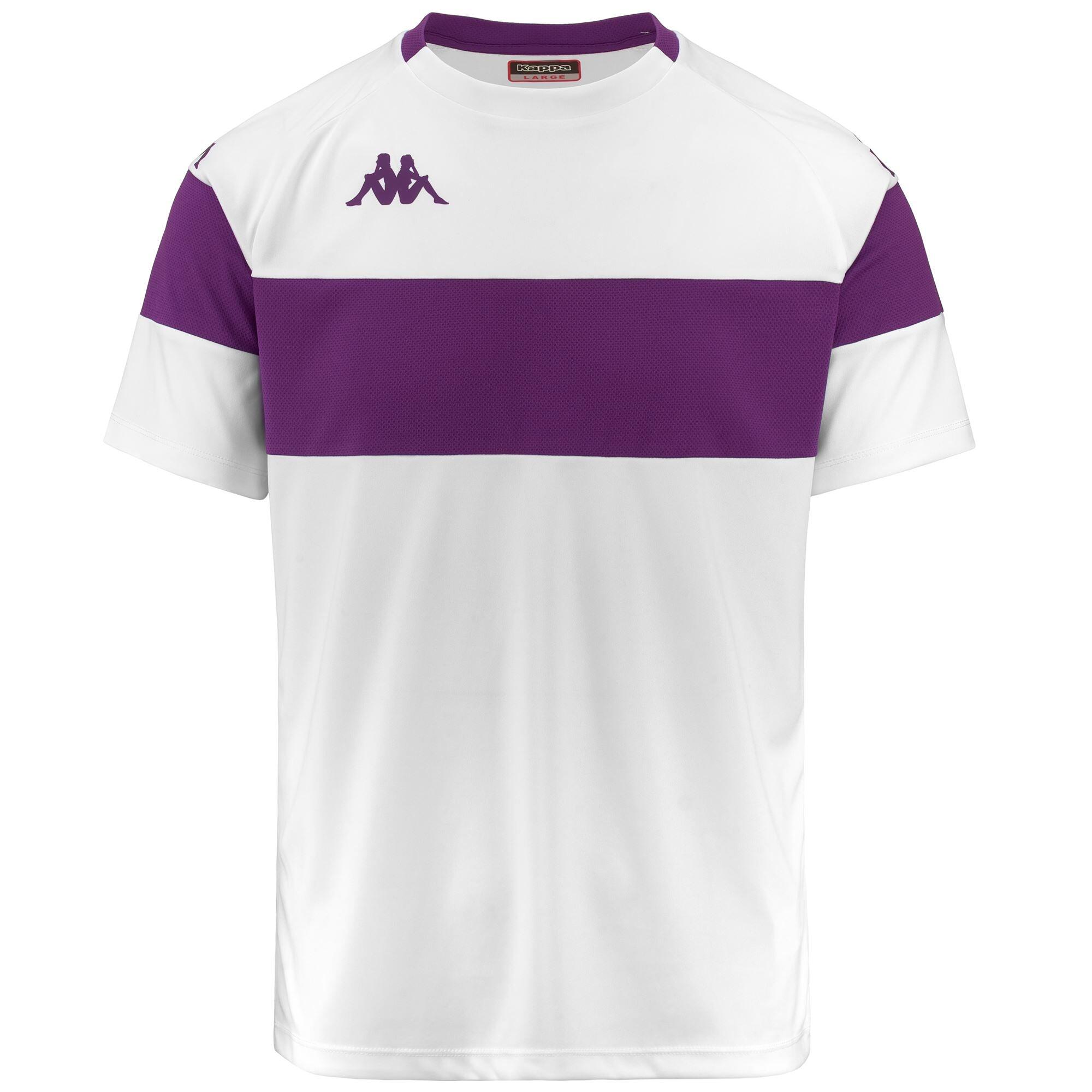 KAPPA t-shirt da uomo in poliestere grigio da fitness