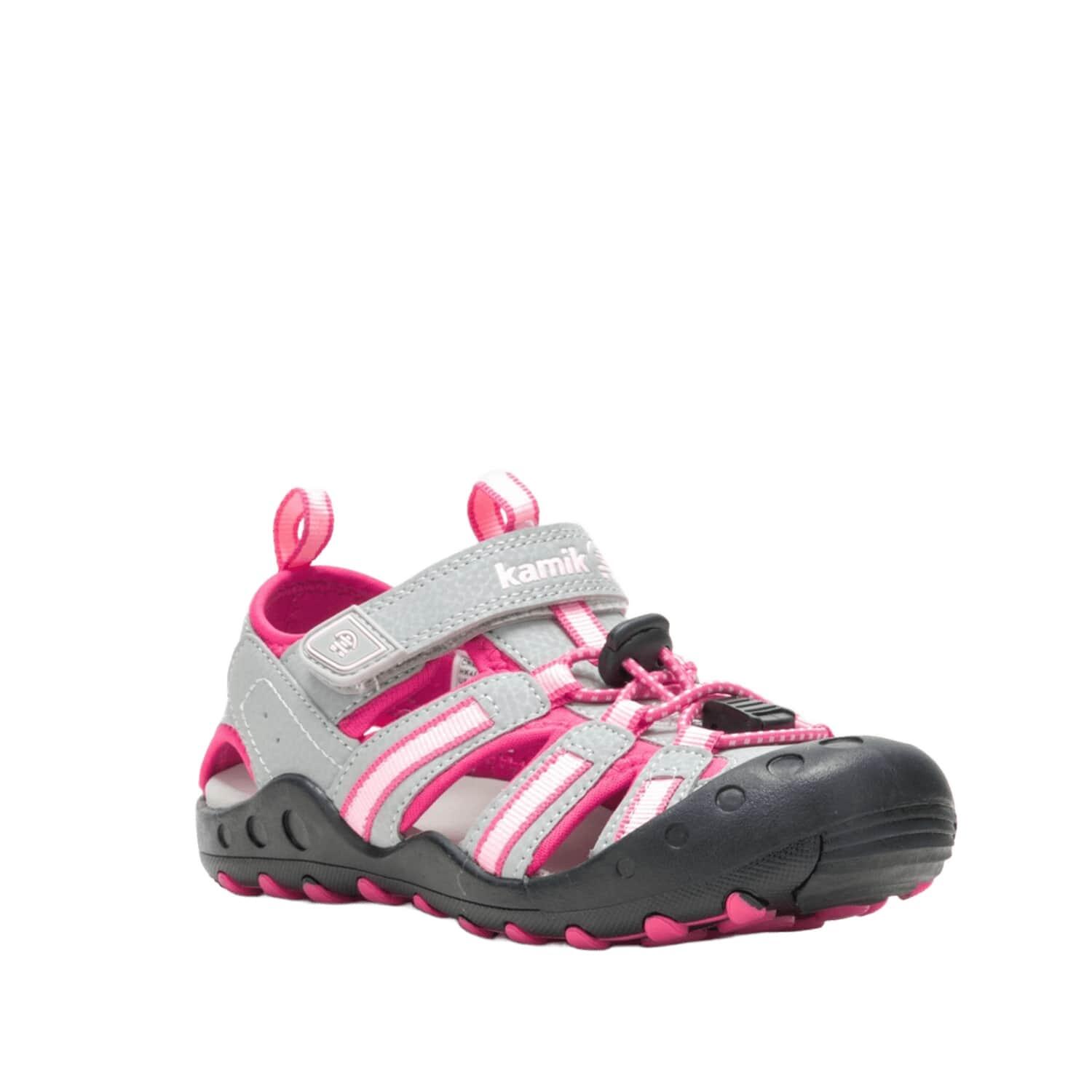 Jugendliche CRAB Sandale Grau/Rosa 2/6