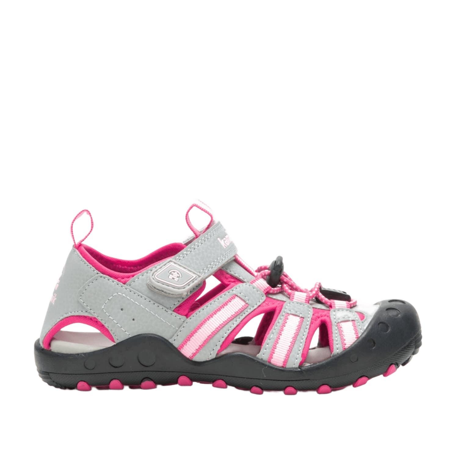 Kamik - Jeunes Enfants Crab Sandale Gris/rose - Sandales - Gris|rose - 24 - Decathlon