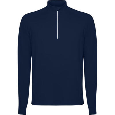 Heren estambul quarter zip sweatshirt met lange mouwen (royaal blauw)