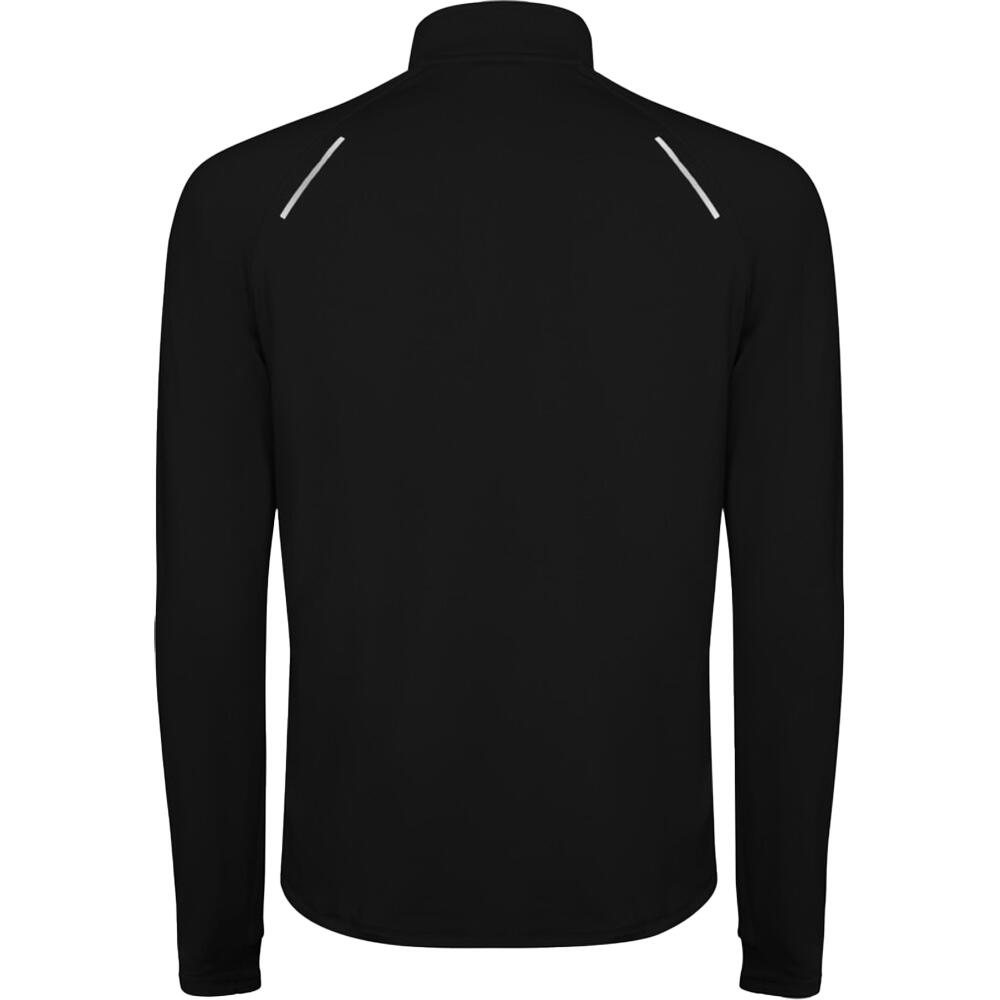 Mens Estambul Quarter Zip LongSleeved Sweatshirt (Solid Black) 2/3