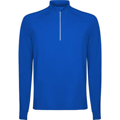 Heren estambul quarter zip sweatshirt met lange mouwen (royaal blauw)