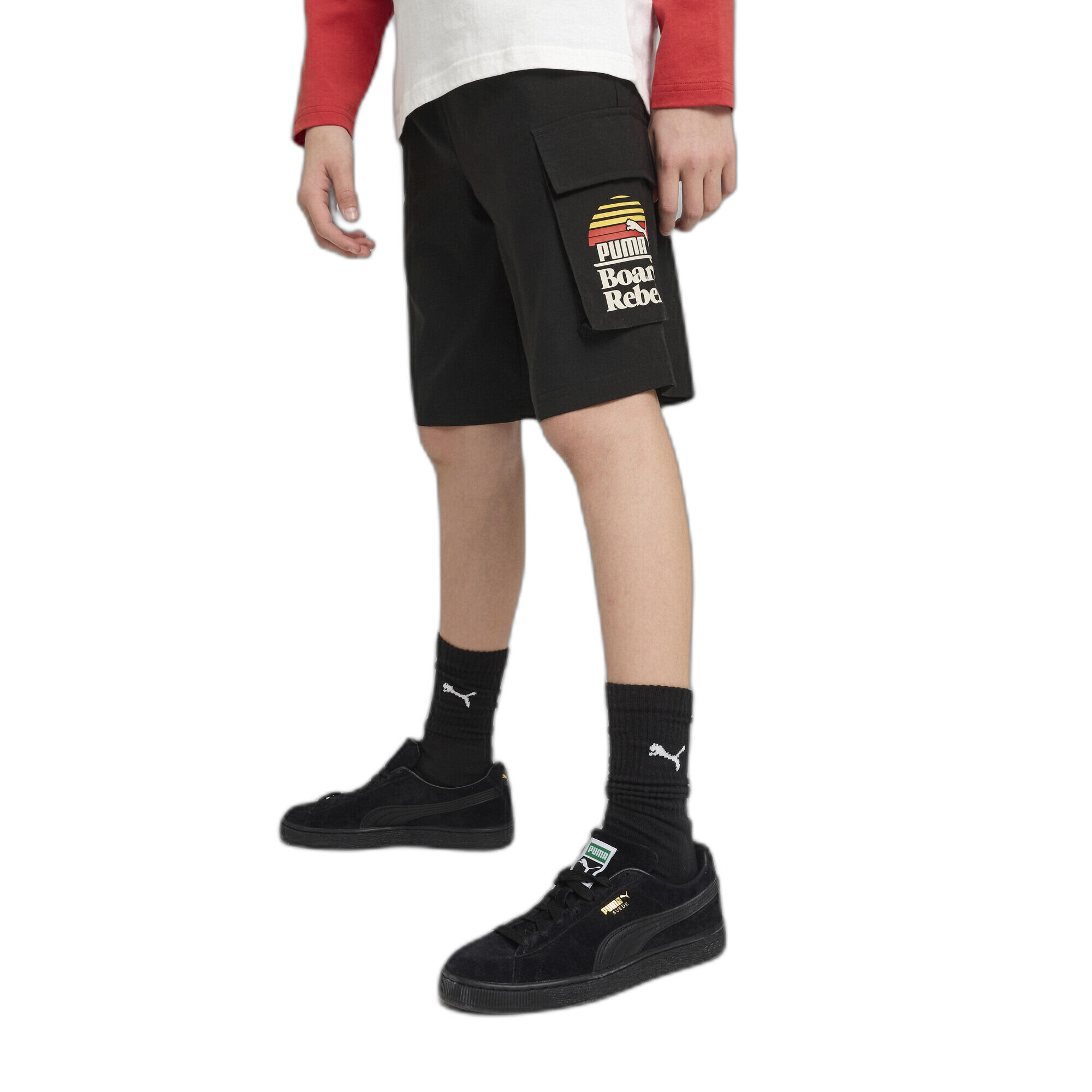 Calças cargo curtas para criança Puma MID90S 2/5