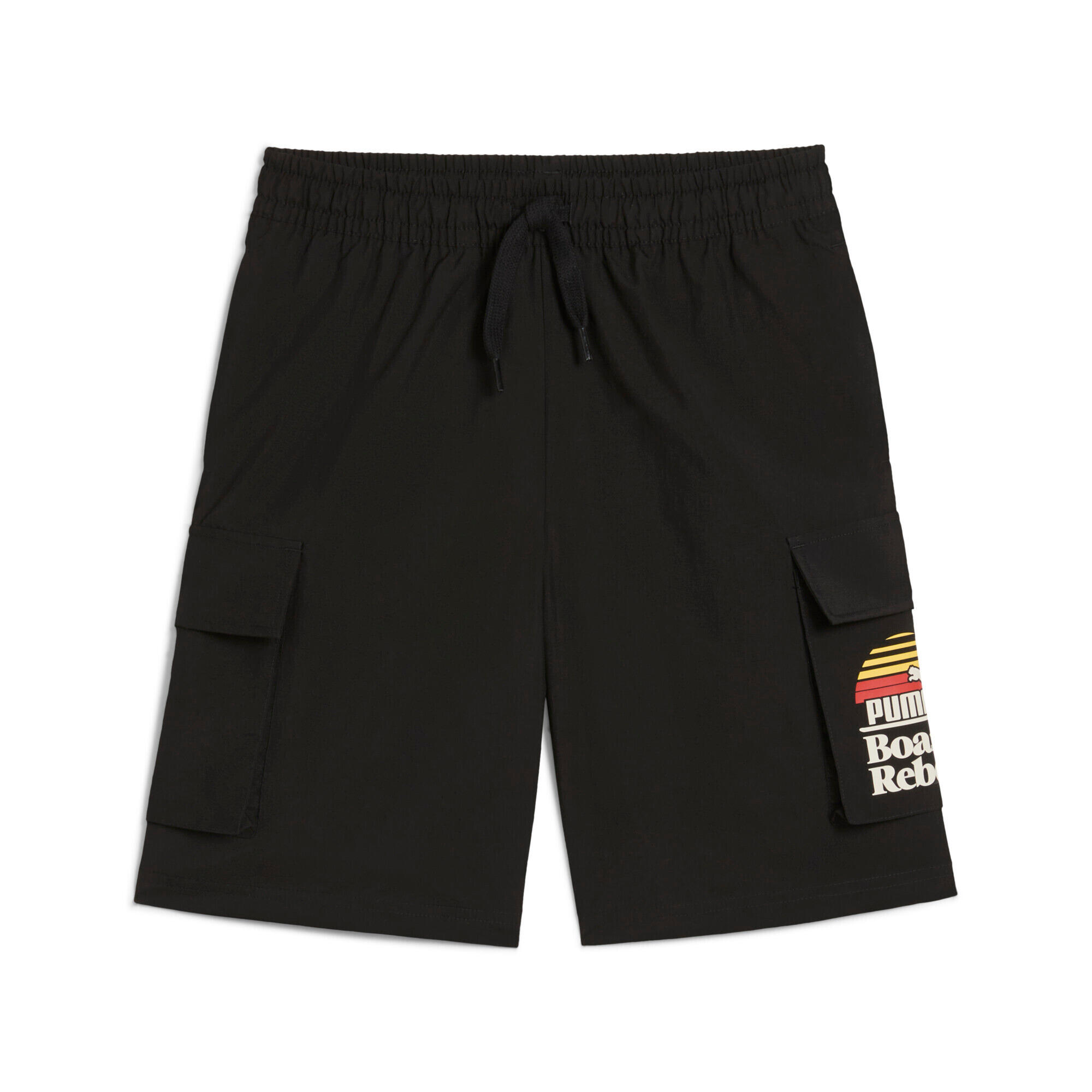 Puma - Short Cargo Chino Enfant Puma Mid90s - Short - Noir - 7-8 Ans - Decathlon