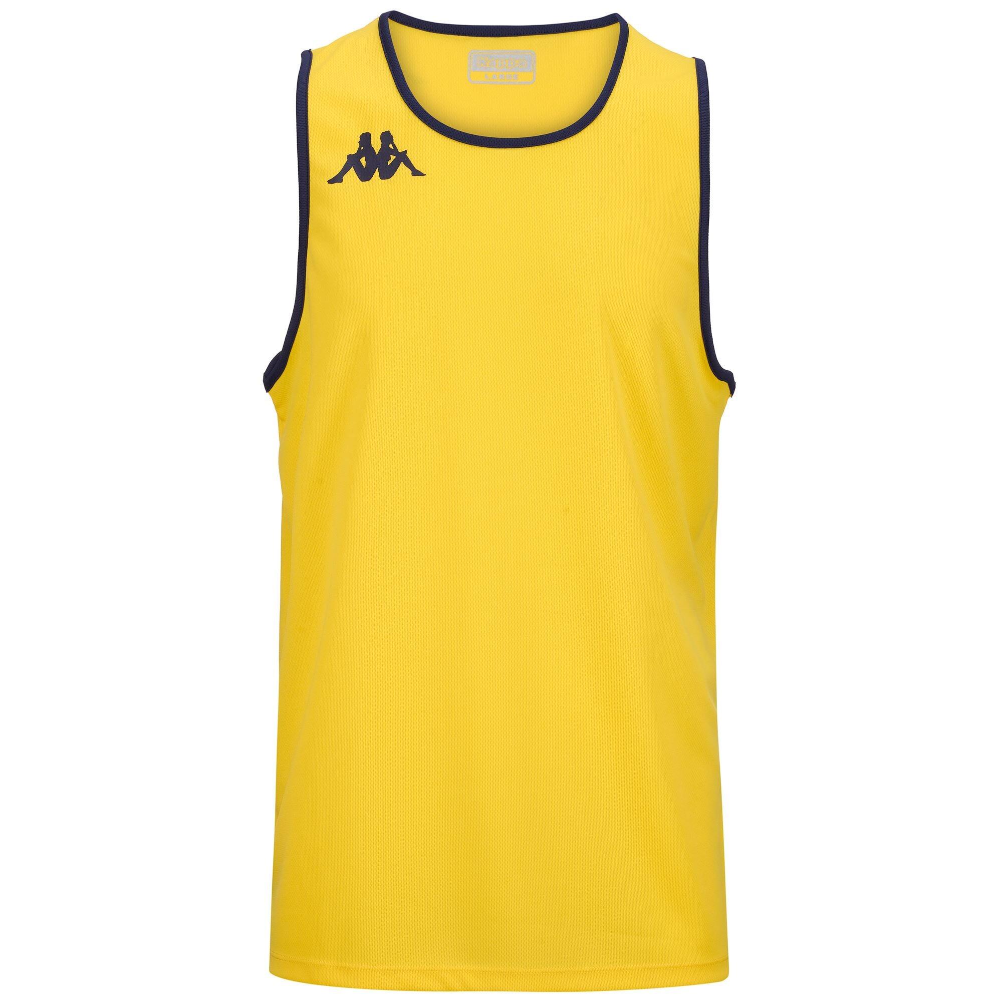 KAPPA top da bambino in poliestere giallo da allenamento