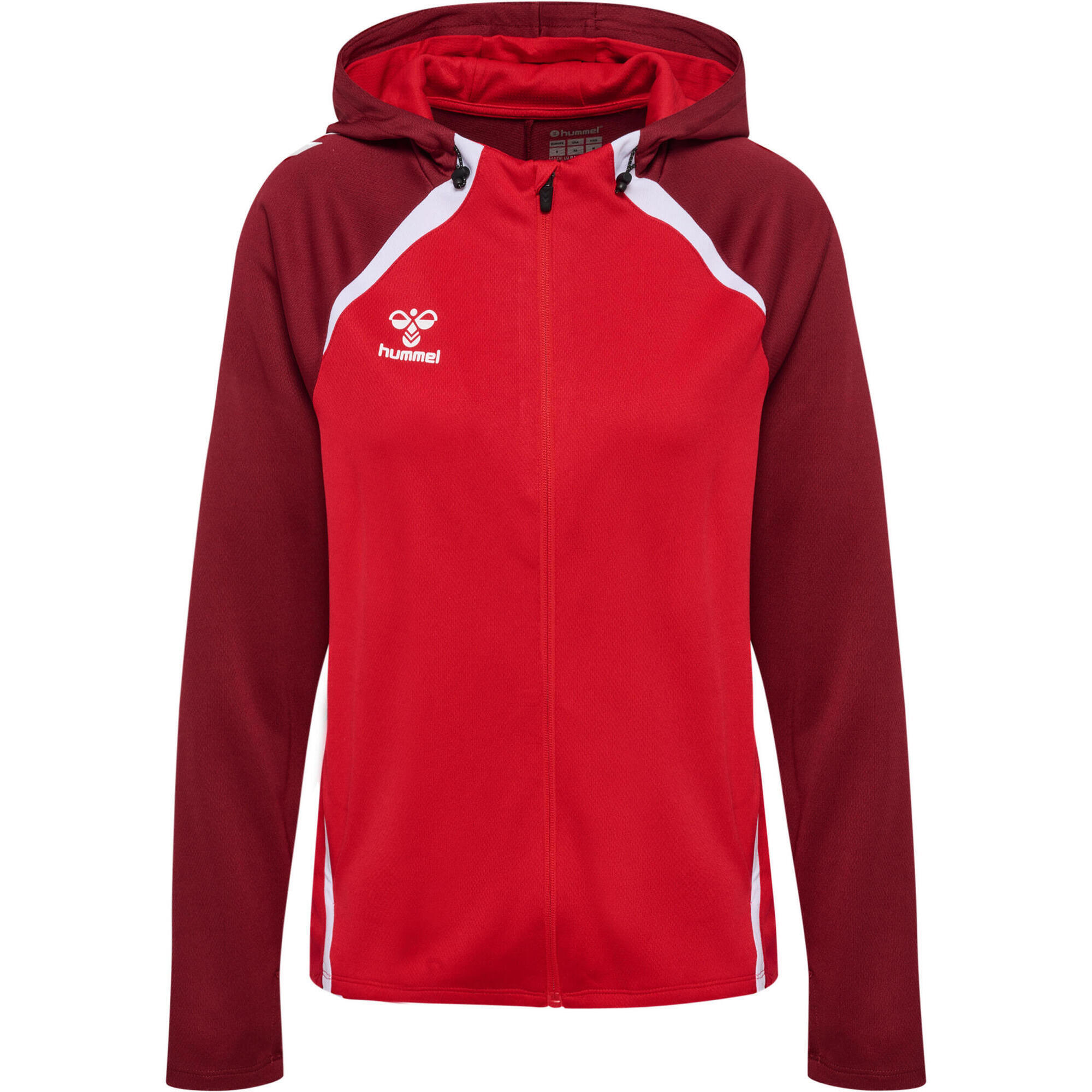 Hummel - Fermeture Éclair Zip Combinaison Hmllead Football Femme Hummel - Sweat Zippé - Noir|rose|rouge - Decathlon
