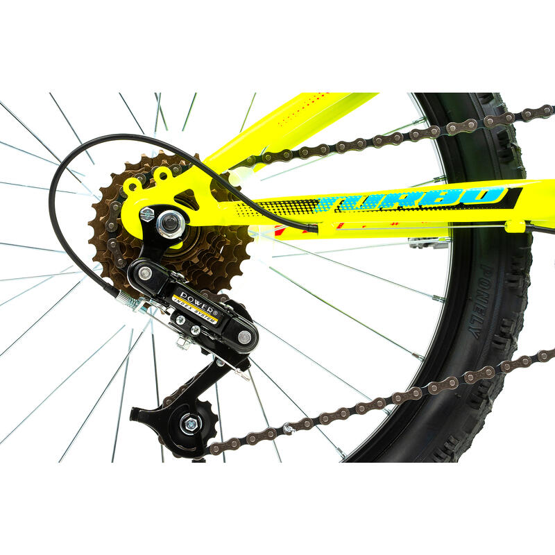 DHS Turbo Bicicletă copii 20 inch, verde