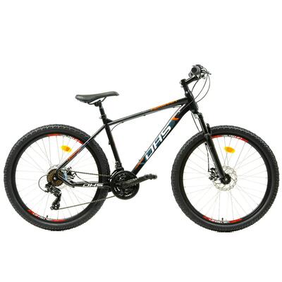 Mtb-fiets dhs 2605 - 26 inch, m, zwart/rood