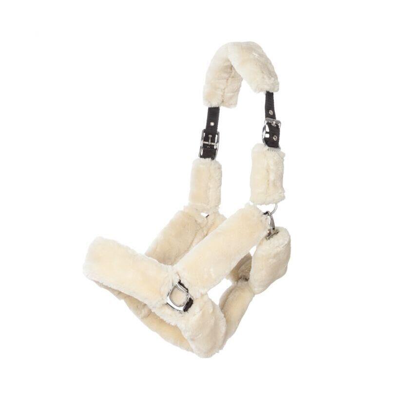 Travelling halter for horse with teddy fleece Kavalkade