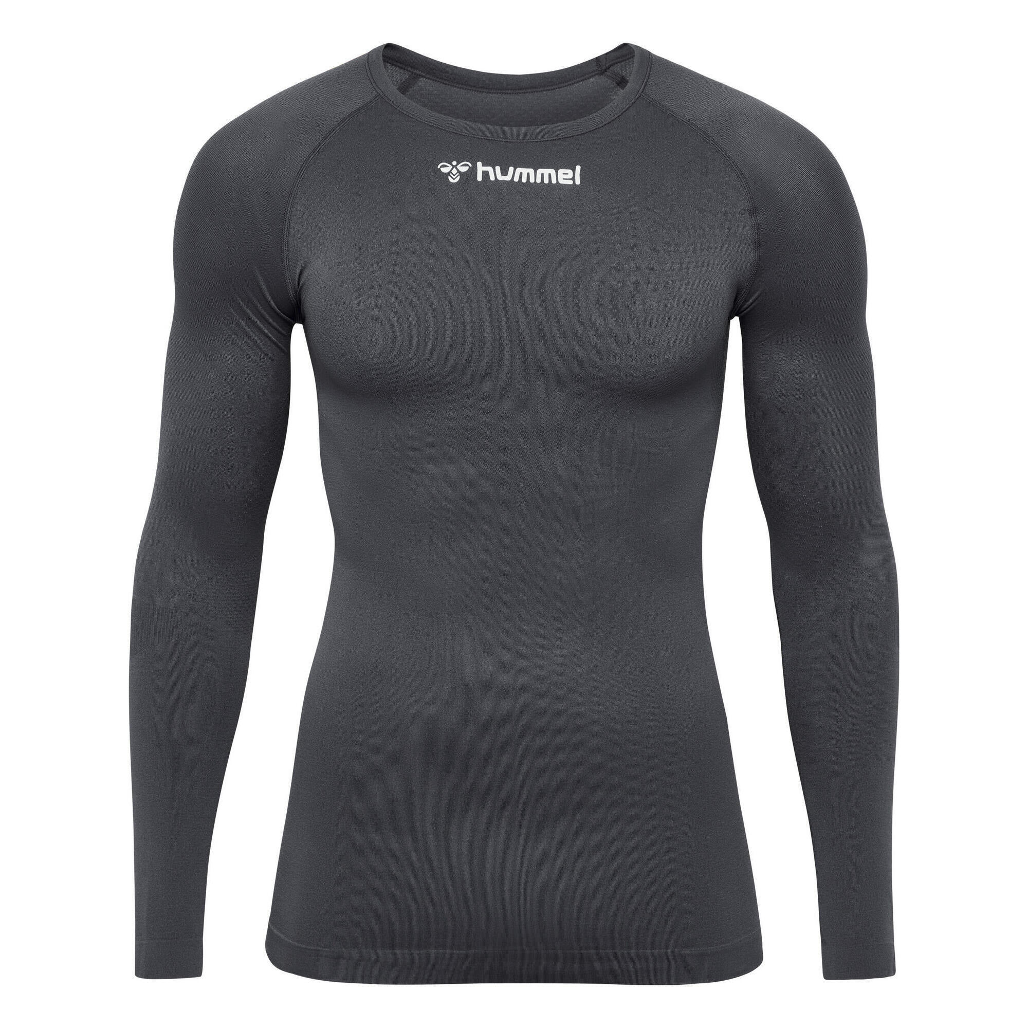 Hummel - Enfiler T-shirt Hmlbl Homme Hummel - T-shirt Manches Longues - Gris - 36 Xs - Decathlon