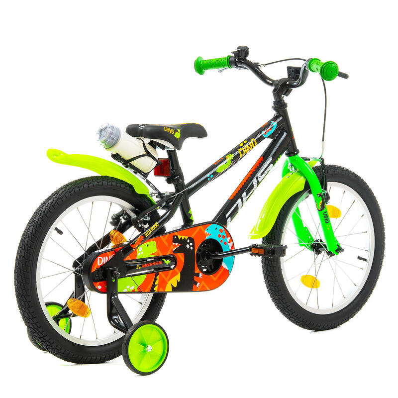 Dhs Dino Bicicletă copii - 18 inch, Negru