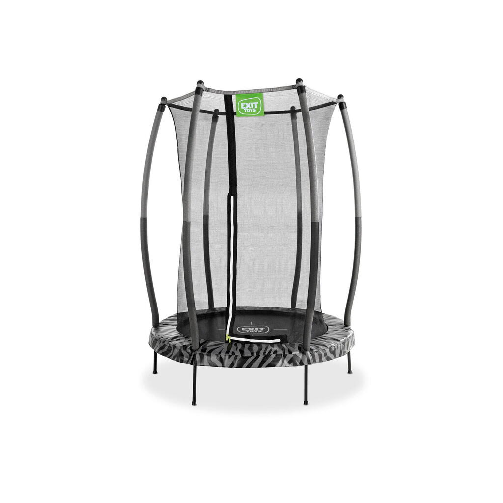 EXIT Tiggy Junior Trampoline with Safety 4.6ft – Black/grey
