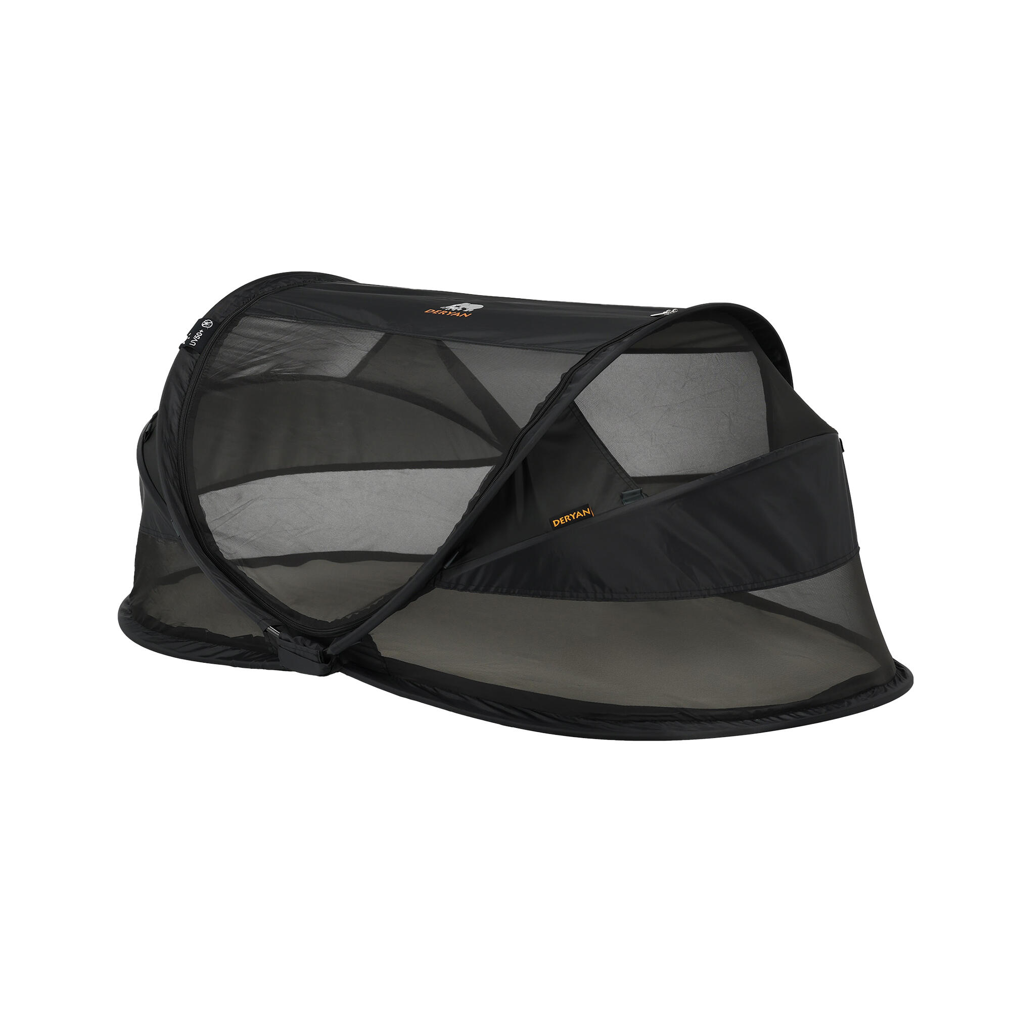 Baby Luxe Campingbett - Inklusive selbstaufblasender Matratze - Schwarz 2/8
