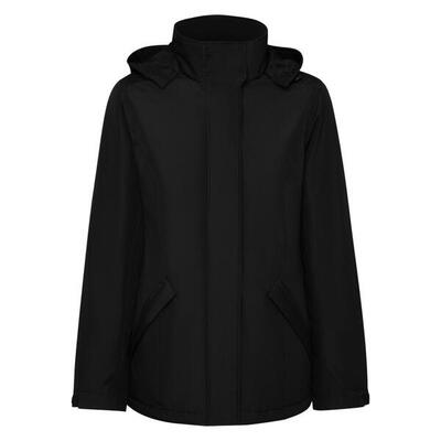 Parka Imbottita Donna Roly America Nero Tinta Unita