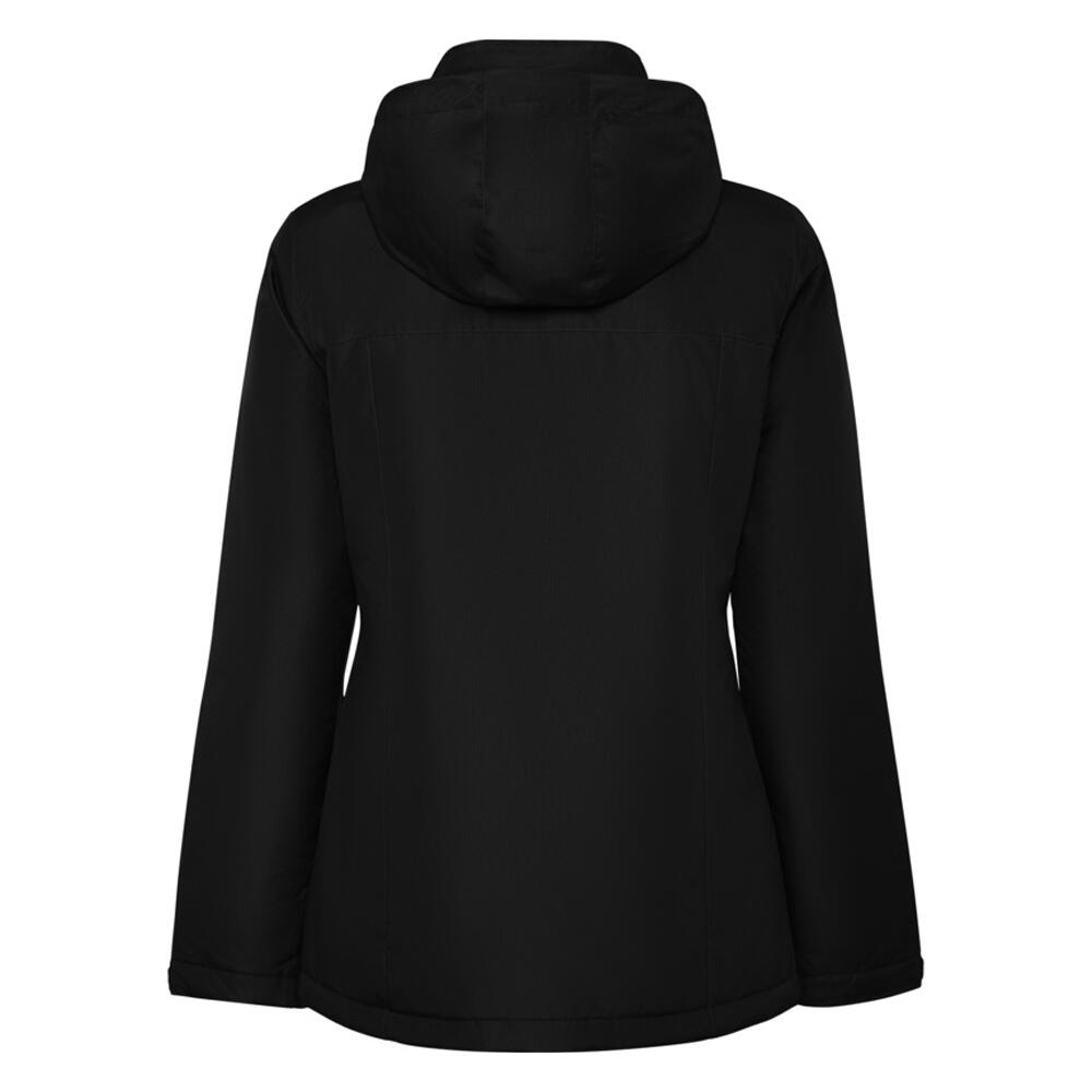 Parka America para Mujer Negro Sólido 2/4