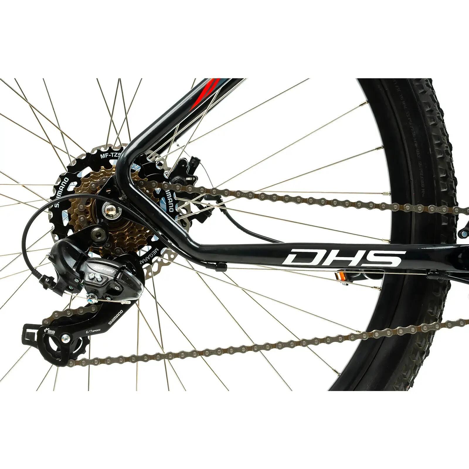 Bicicleta Mtb Dhs 2905 - 29 inch, M, Negru-Rosu 7/7