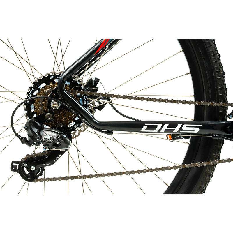Bicicleta Mtb Dhs 2905 - 29 inch, M, Negru/Rosu