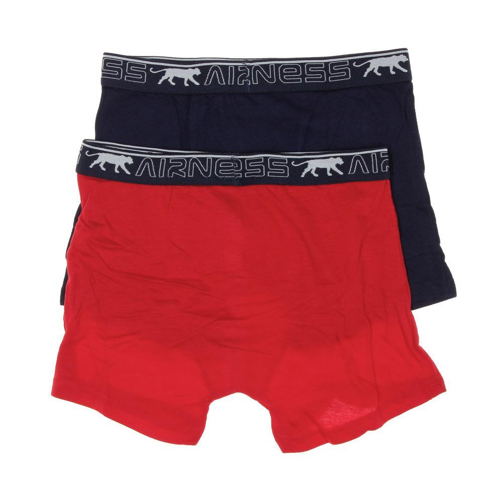 x2 Boxers Rouge/Marine Garçon Airness 3/57/132 2/2