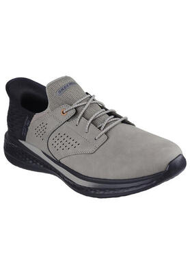 Skechers SLADE - MACKLIN Herren Sneakers Slip-ins 210890 CMNT grau