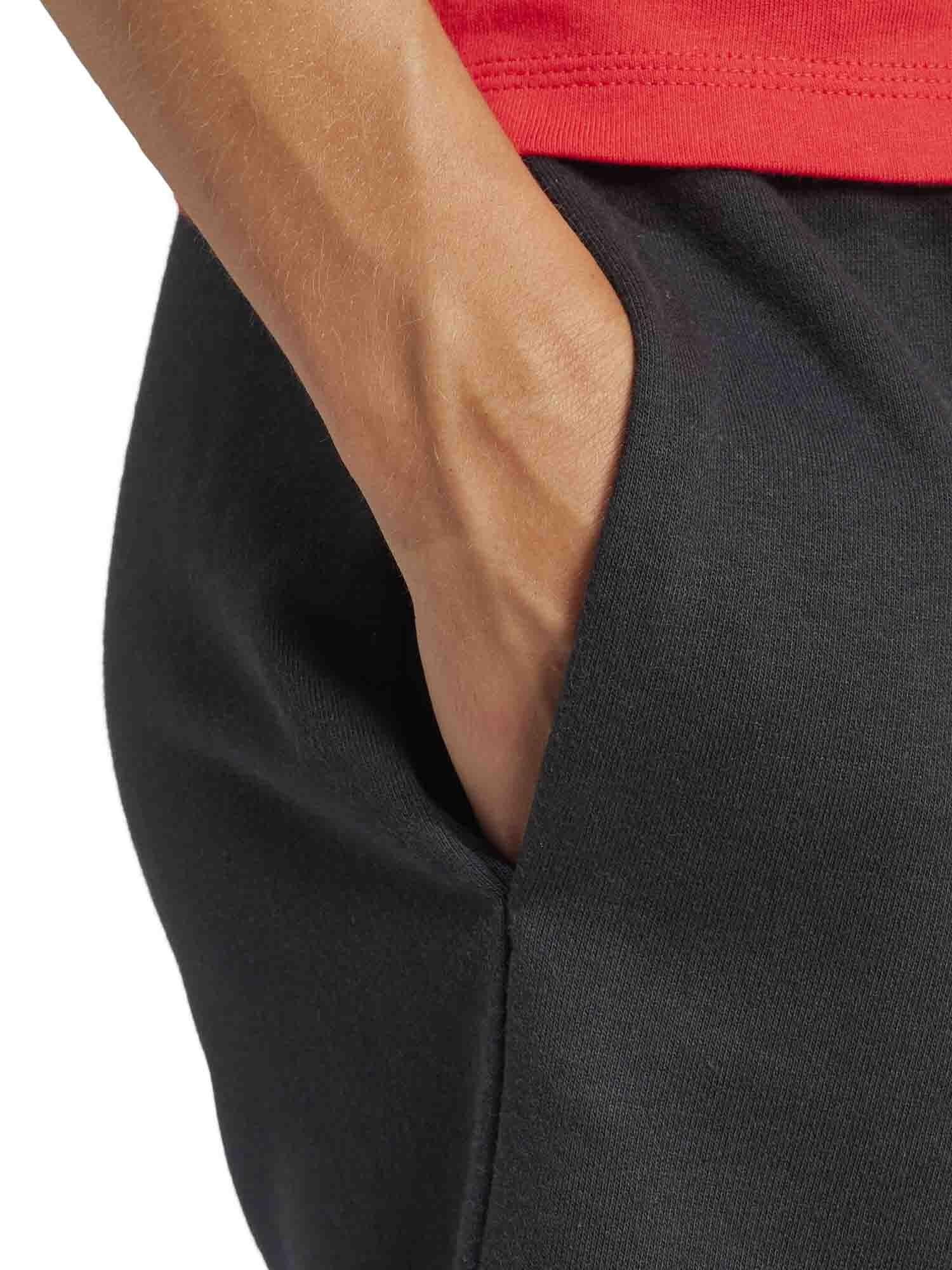 Adidas Essentials Linear, Pantaloncini Donna - Nero, Rosa 5/7