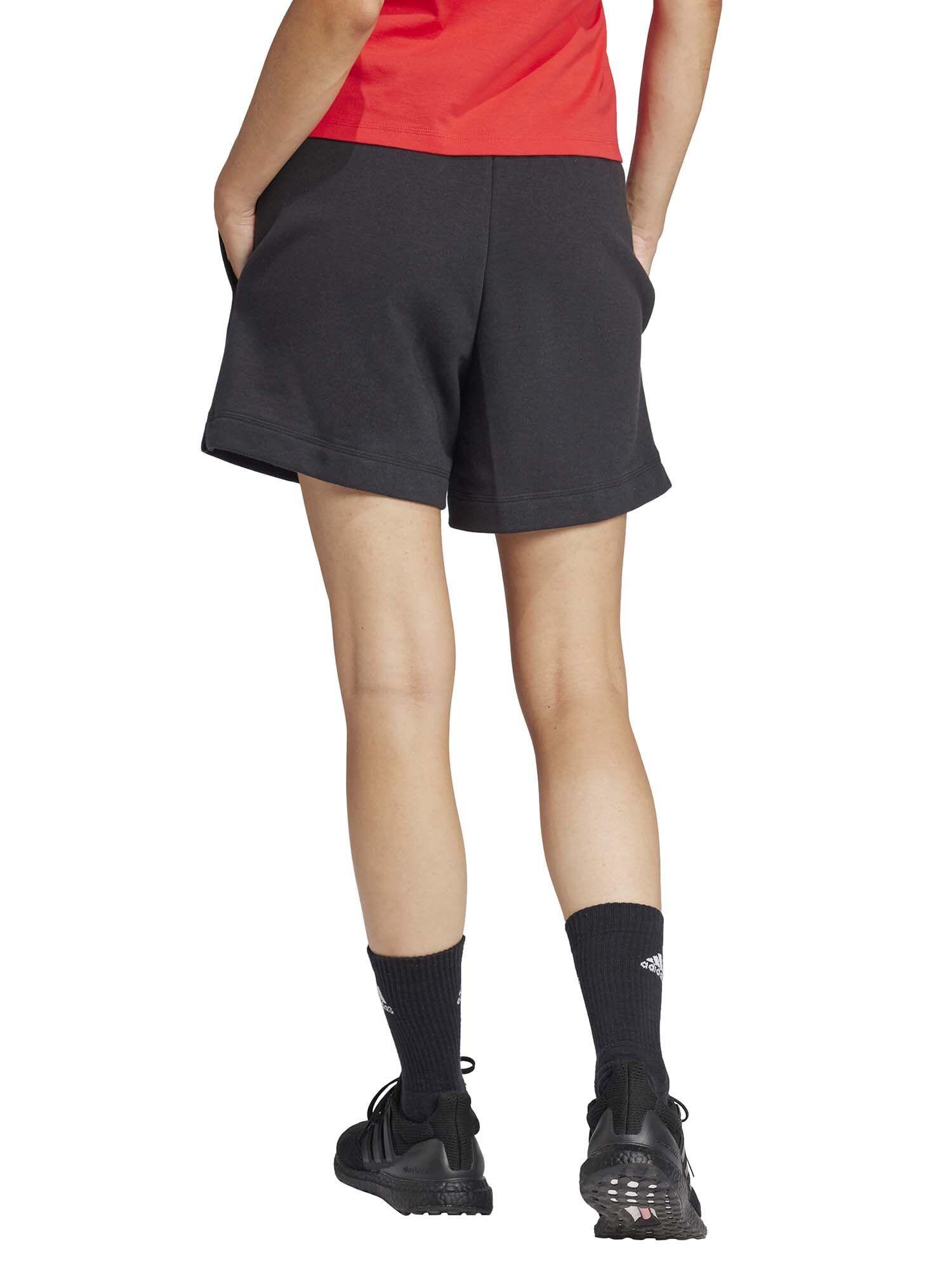 Adidas Essentials Linear, Pantaloncini Donna - Nero, Rosa 3/7