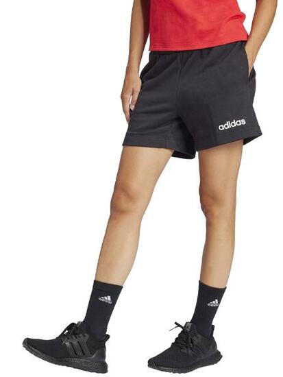 Adidas Essentials Linear, Pantaloncini Donna - Nero, Rosa