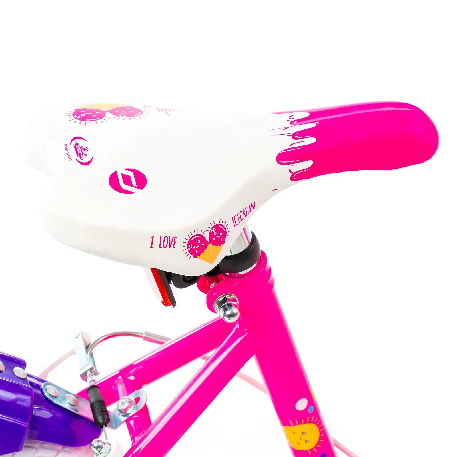 Bicicleta infantil DHS Icecream - 20 pulgadas, rosa 5/7