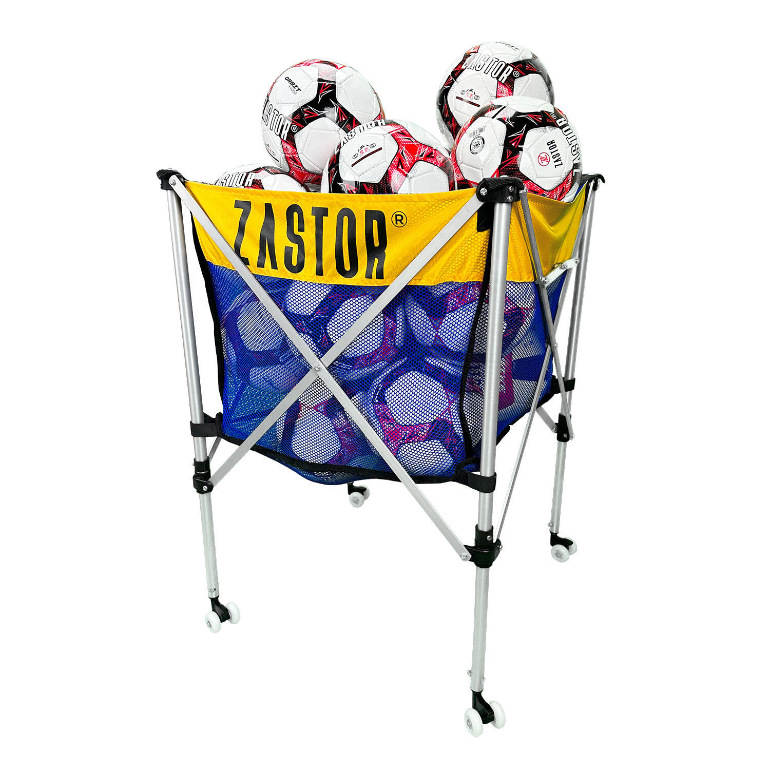 Carro Portabalones Plegable Zastor Kendal Azul/Amarillo 4/4