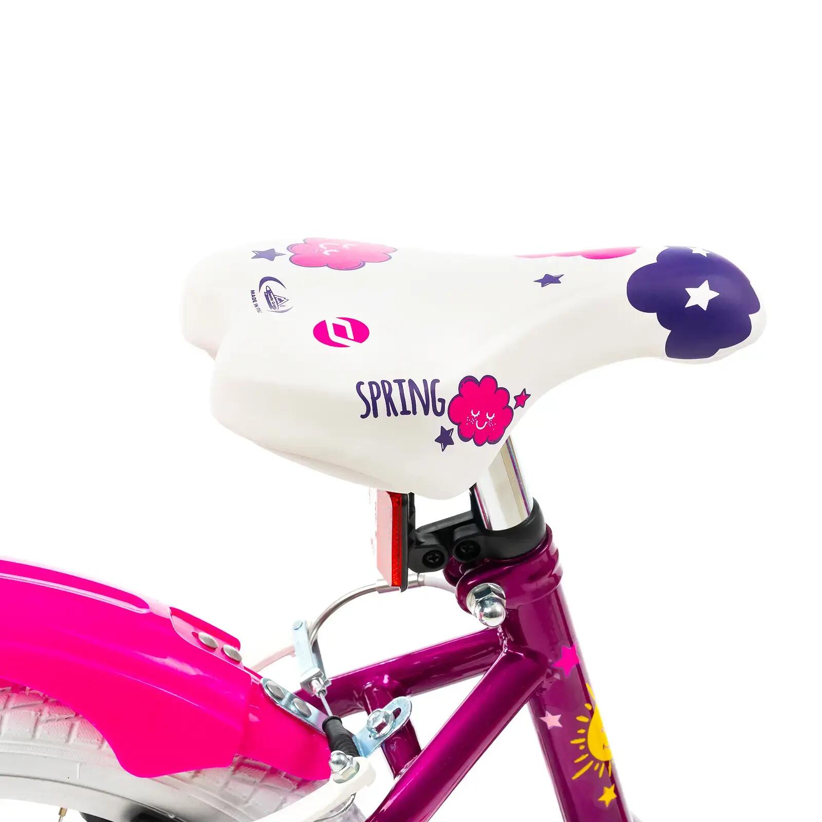 DHS Spring kinderfiets - 18 inch, paars 6/7