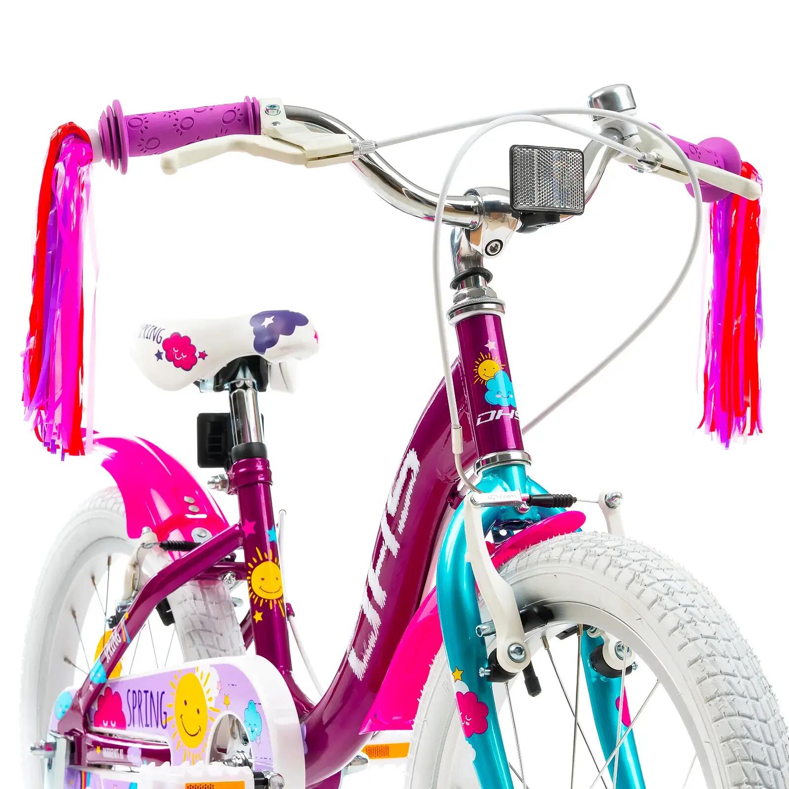 DHS Spring kinderfiets - 18 inch, paars 7/7