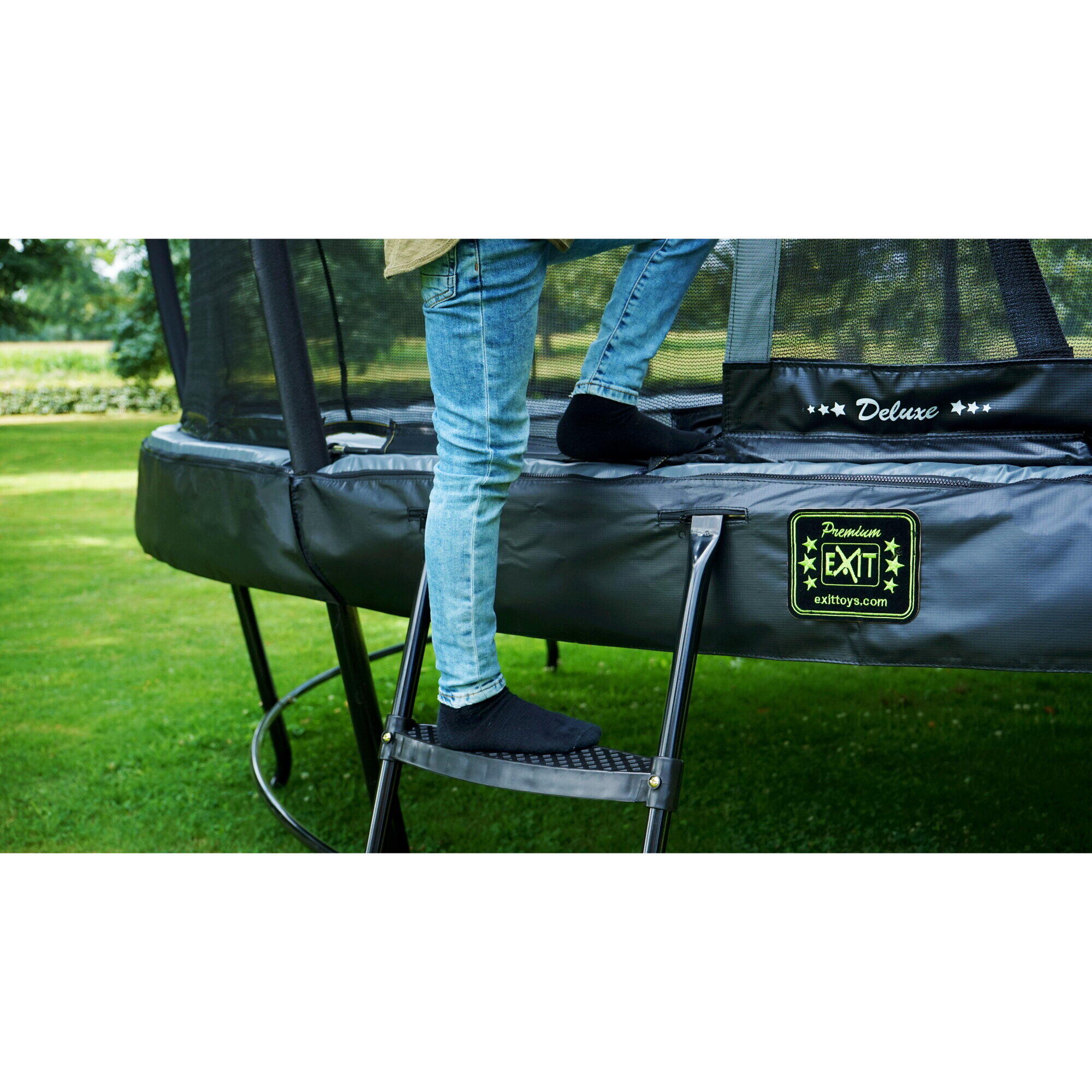 Escalera de cama elástica para alturas de marco de 65-80cm 4/4