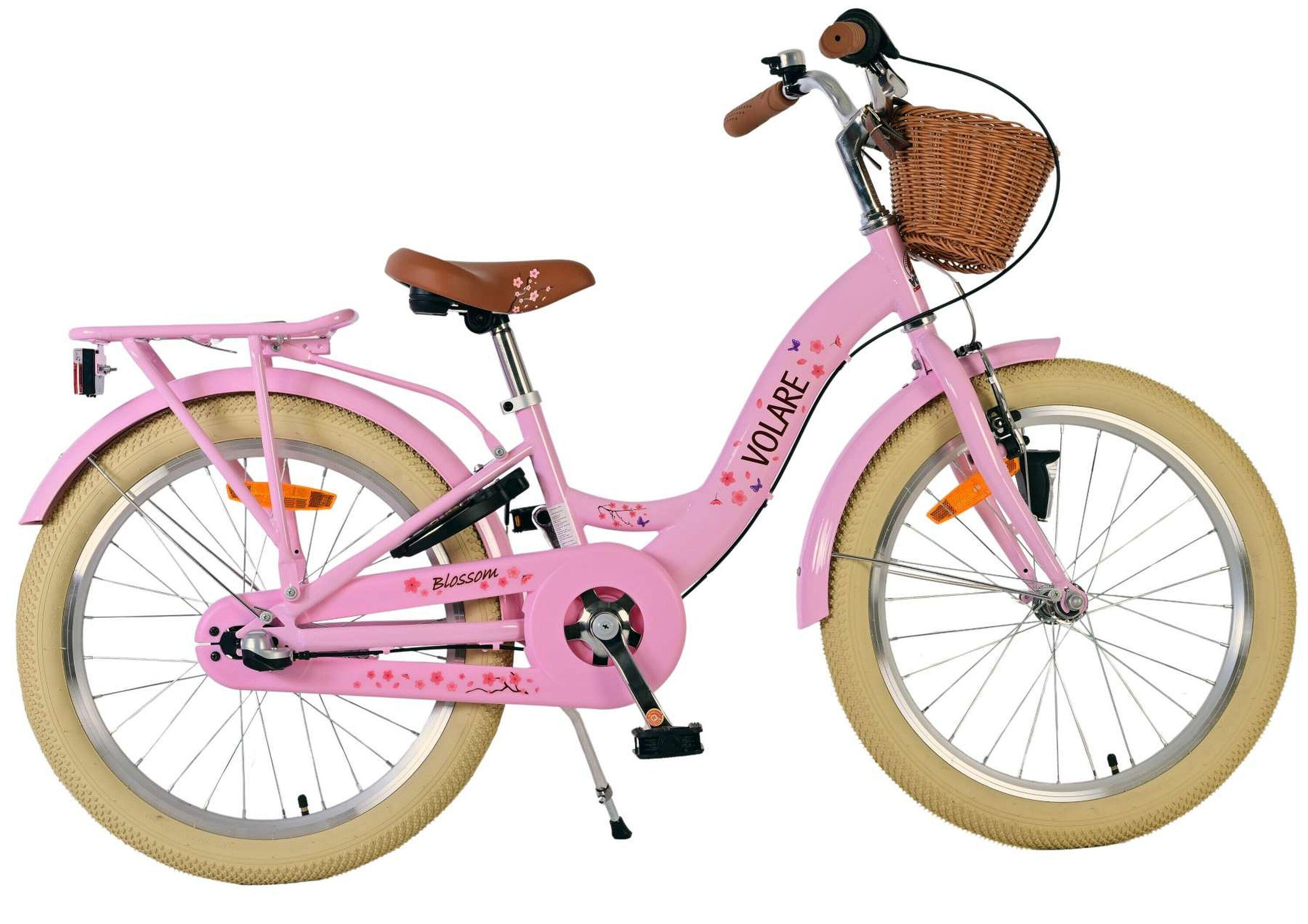 VOLARE BICYCLES VOLARE BICYCLES Blossom 20-inch kinderfiets met 3 versnellingen, roze